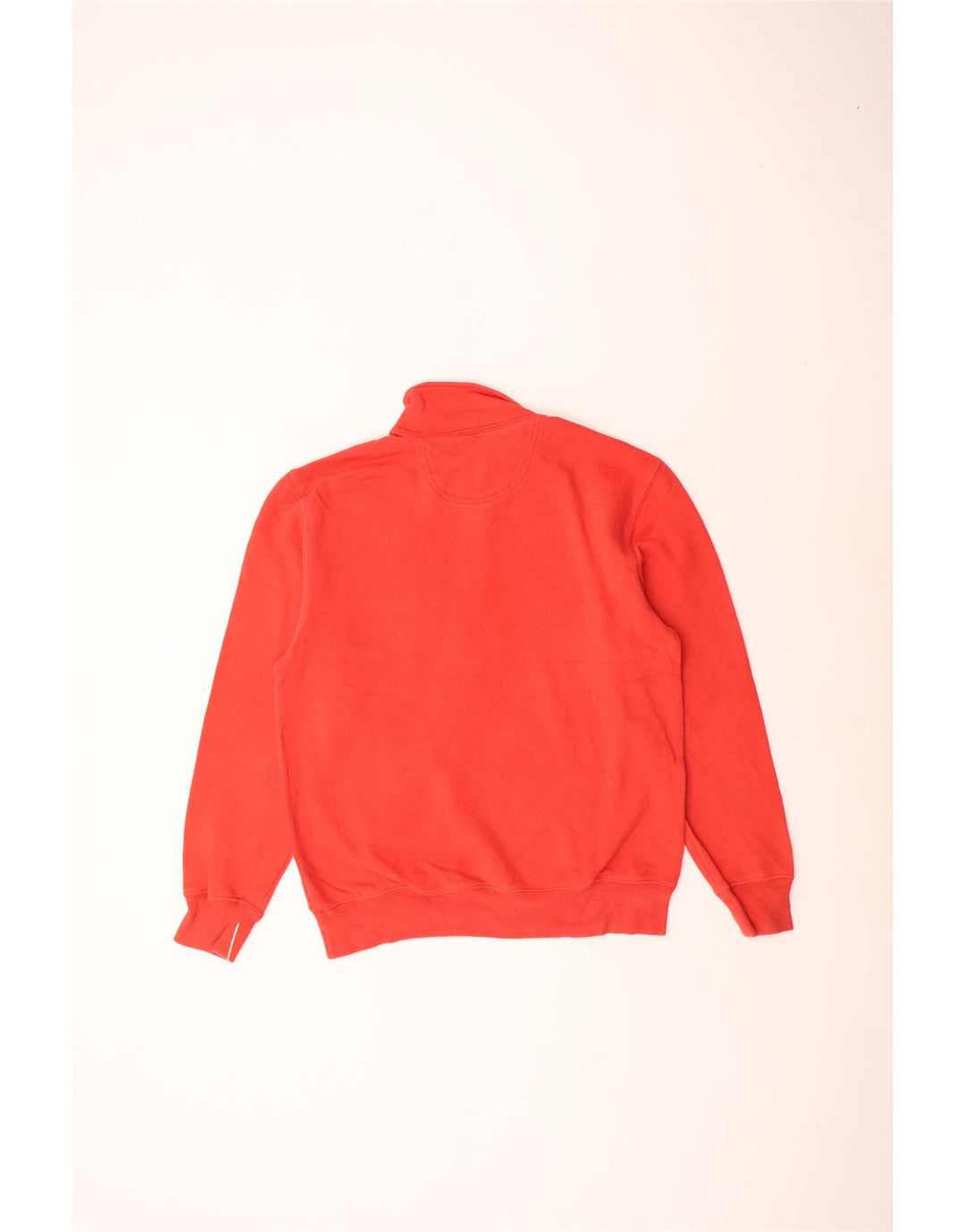 Izod Herre 1/4 Zip Sweatshirt Jumper Lille Rød Bomuld