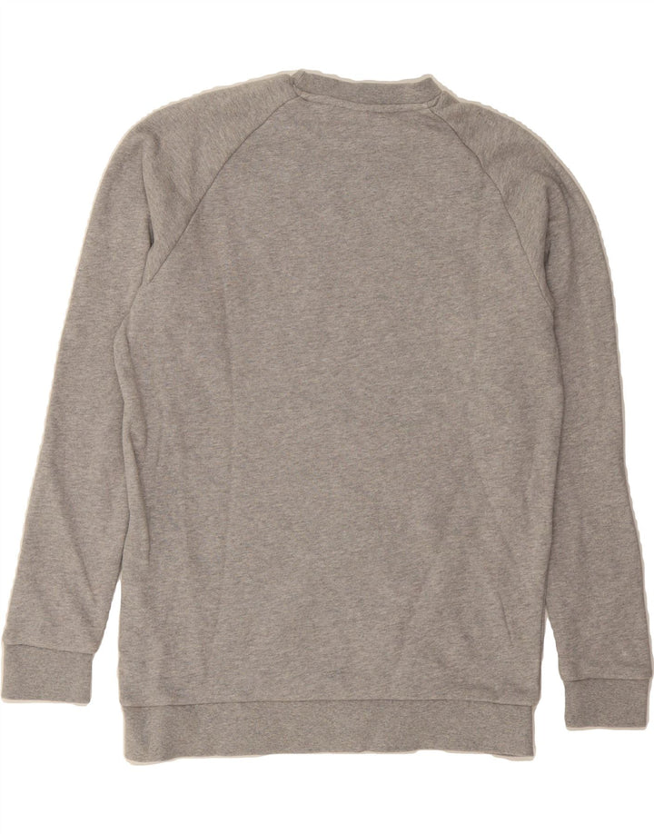 ADIDAS Mens Graphic Sweatshirt Jumper Medium Grey Cotton Vintage Adidas and Second-Hand Adidas from Messina Hembry 