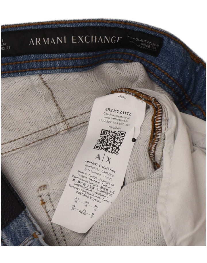 Armani Exchange Herre Slim Jeans W33 L32 Blå Bomuld
