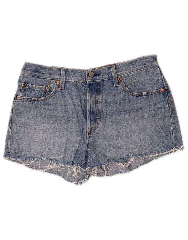 LEVI'S Womens 501 denimshorts W29 Medium Blue Bomuld
