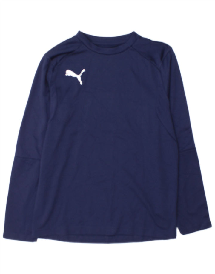 Puma Boys Top Langærmet 13-14 År Marineblå Polyester