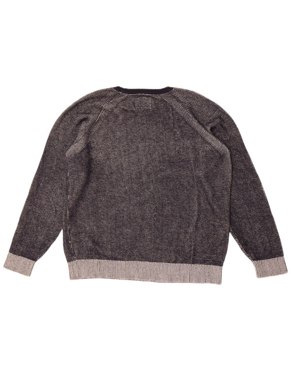 Jack & Jones herre sweater med rund hals XL grå bomuld