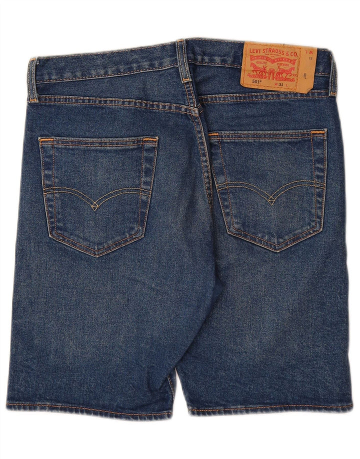 LEVI'S Herre 501 denimshorts W31 Mellem marineblå bomuld