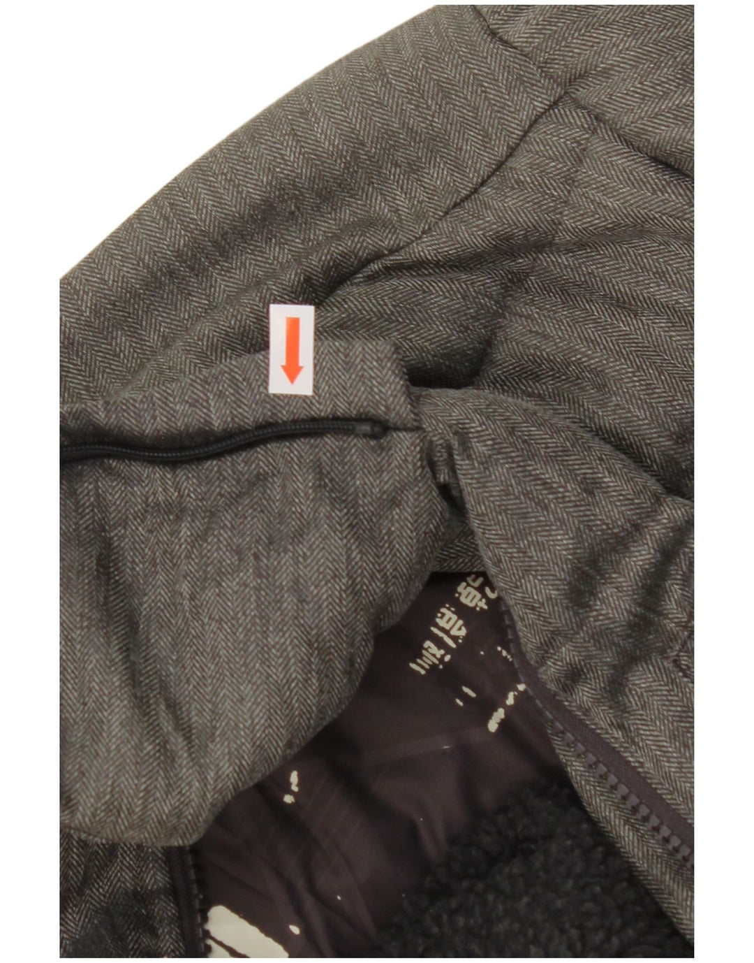 SUPERDRY Polstret jakke til mænd UK 36 Small Grey Colourblock Nylon