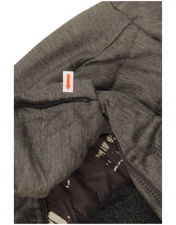 SUPERDRY Polstret jakke til mænd UK 36 Small Grey Colourblock Nylon