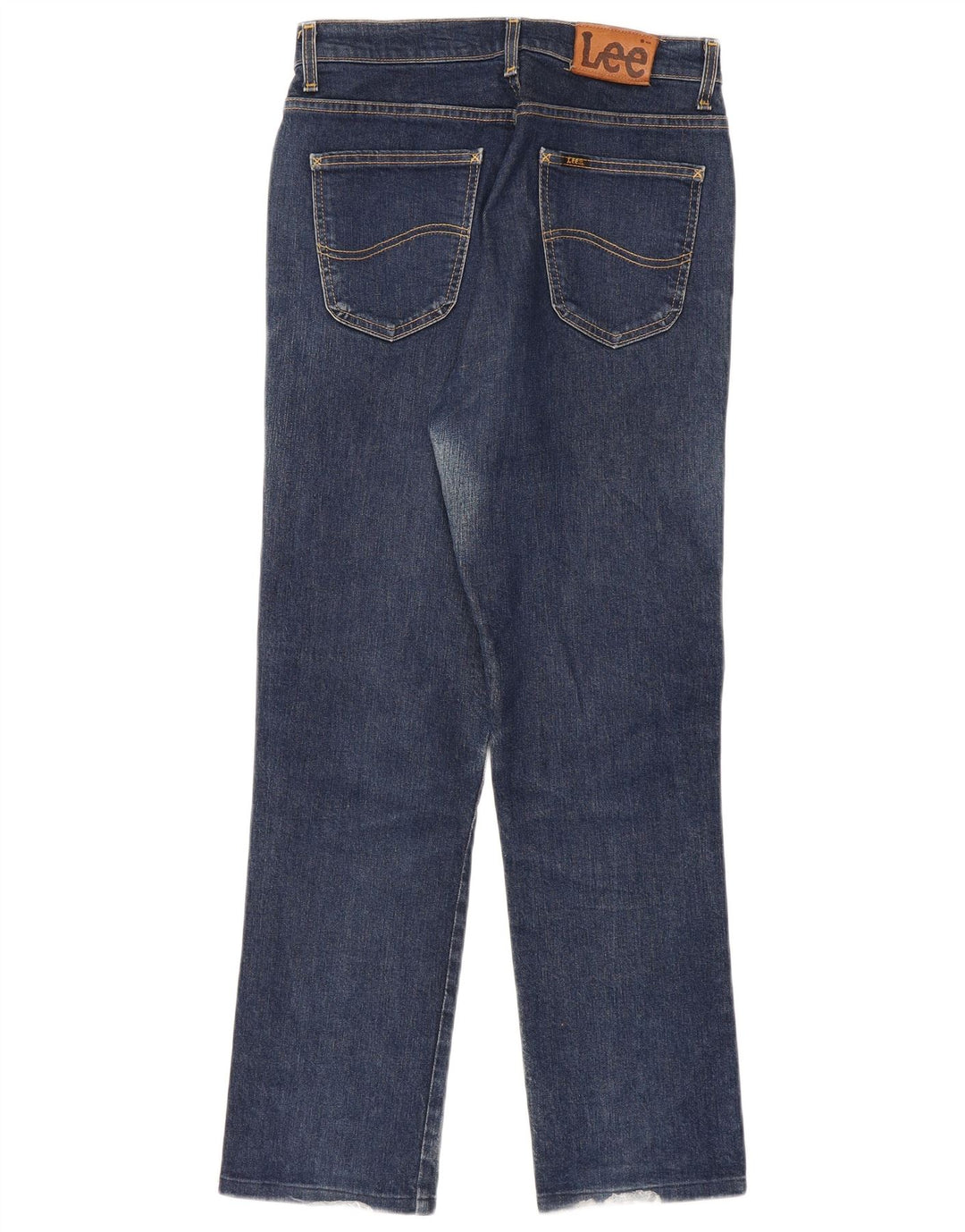 Lee Dame Dallas Straight Jeans W32 L28 Marineblå Bomuld