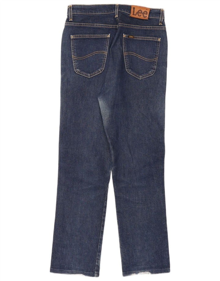 Lee Dame Dallas Straight Jeans W32 L28 Marineblå Bomuld