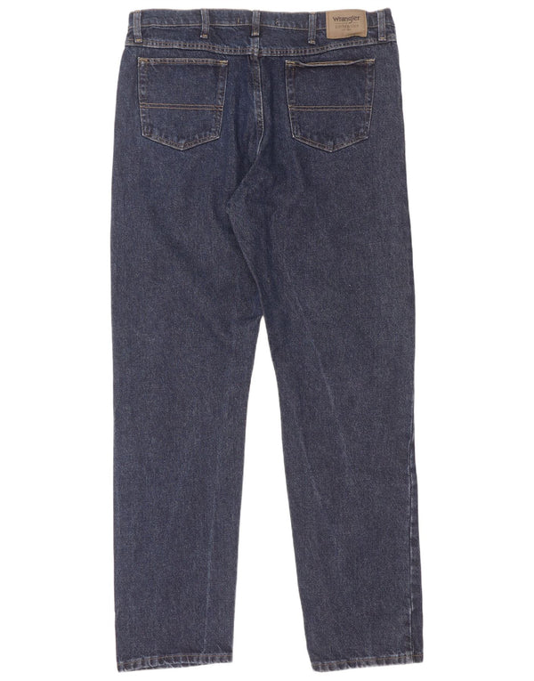 Wrangler Straight Jeans til mænd W40 L36 Marineblå Bomuld