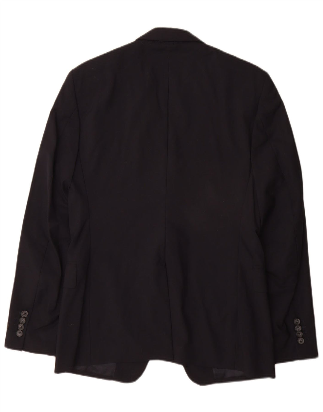 Prada Herre 2-knaps blazerjakke IT 48 Mellem marineblå uld