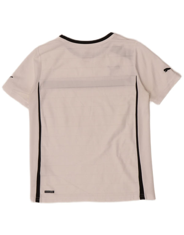 Puma Boys Regular Graphic T-Shirt Top 11-12 år Hvid Colourblock