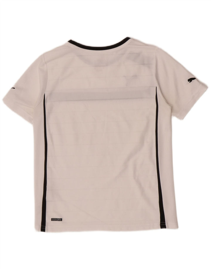 Puma Boys Regular Graphic T-Shirt Top 11-12 år Hvid Colourblock