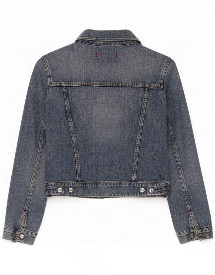 Gas Dame denimjakke UK 12 Medium Blue Cotton