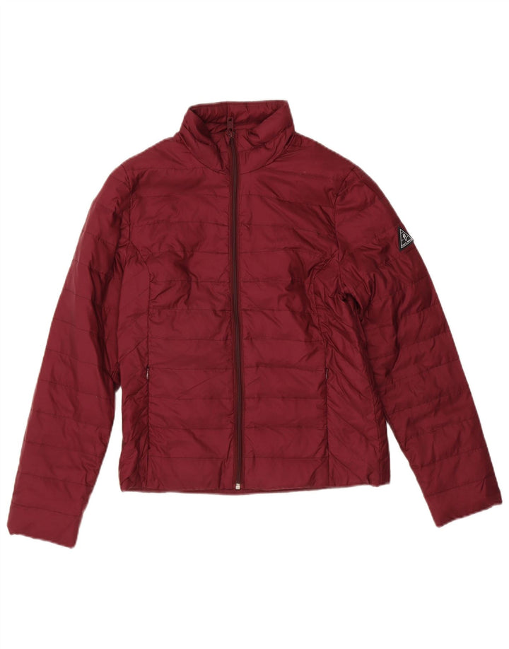 JACK WILLS Womens Padded Jacket UK 10 Small Burgundy Polyamide