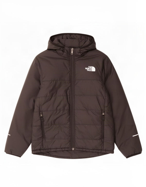 The North Face Boys Grafisk hættepolstret jakke 11-12 år Stor Sort