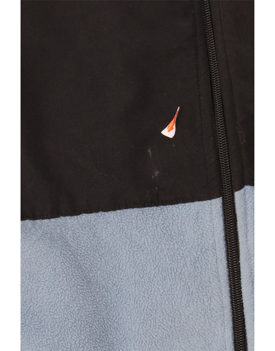 IZOD Mens Fleece Jacket UK 40 Large Blue Colourblock Polyester Vintage Izod and Second-Hand Izod from Messina Hembry 
