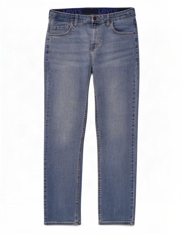 Levi's Boys Straight Jeans 15-16 år W28 L30 Blå Bomuld