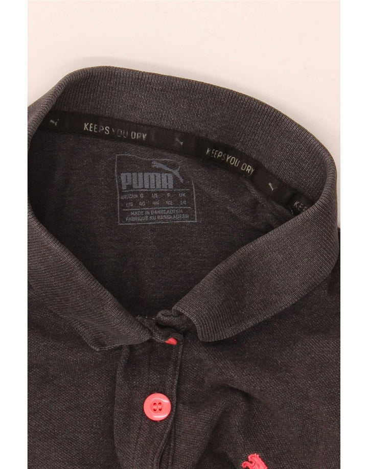 Puma kortærmet Regular Fit poloshirt til kvinder UK 14 Medium Grey