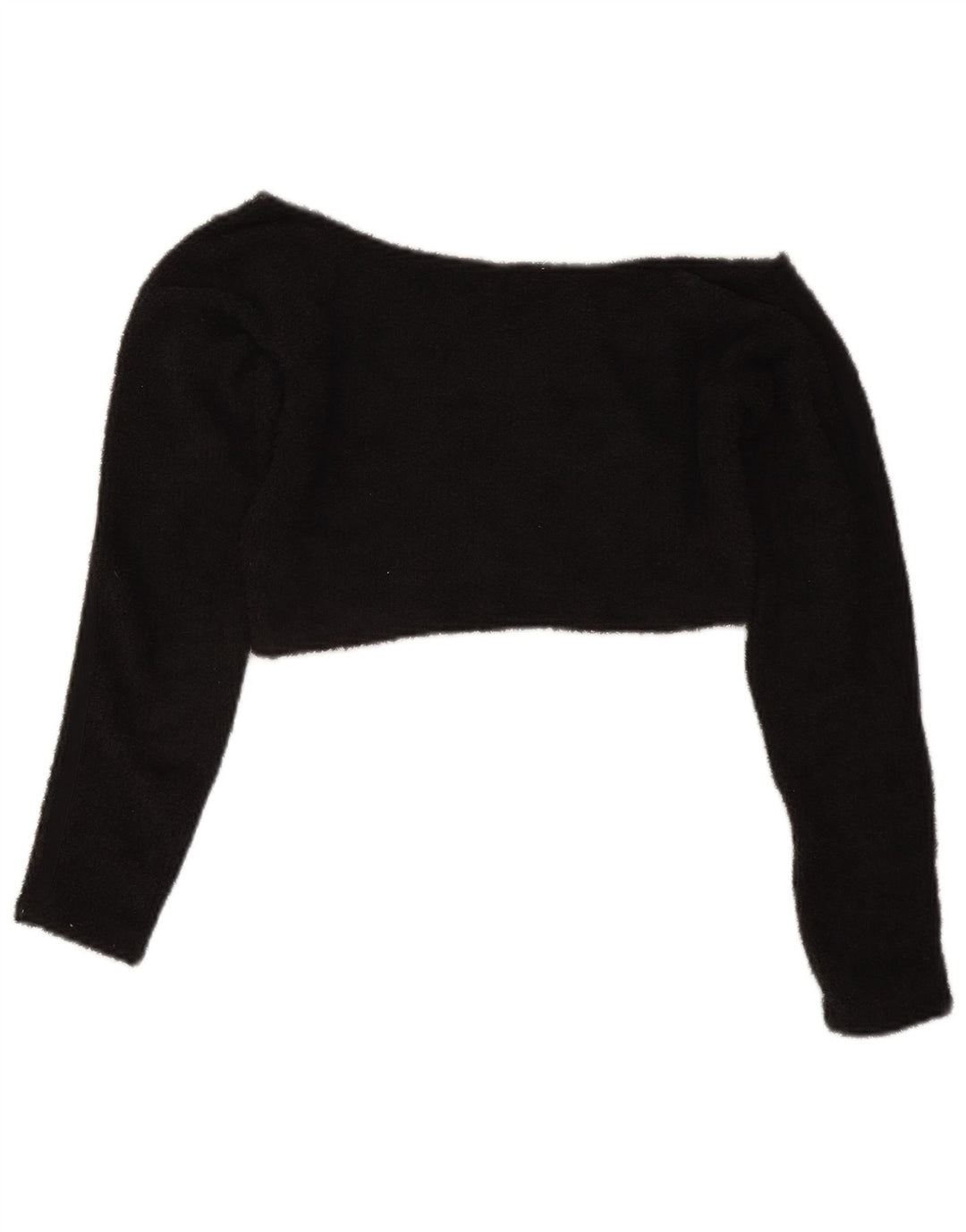 Adidas Dame Off Shoulder Fleece Crop Top UK 14 Medium Sort Polyester