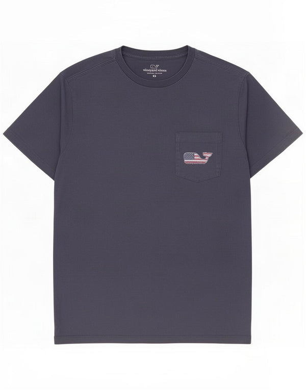 Vineyard Vines Mens Graphic T-Shirt Top XS Navy Blue Cotton