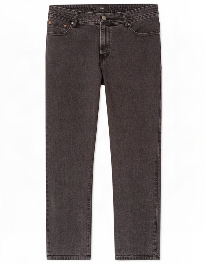 M&Co Herre Regular Straight Jeans W40 L29 Grå Bomuld