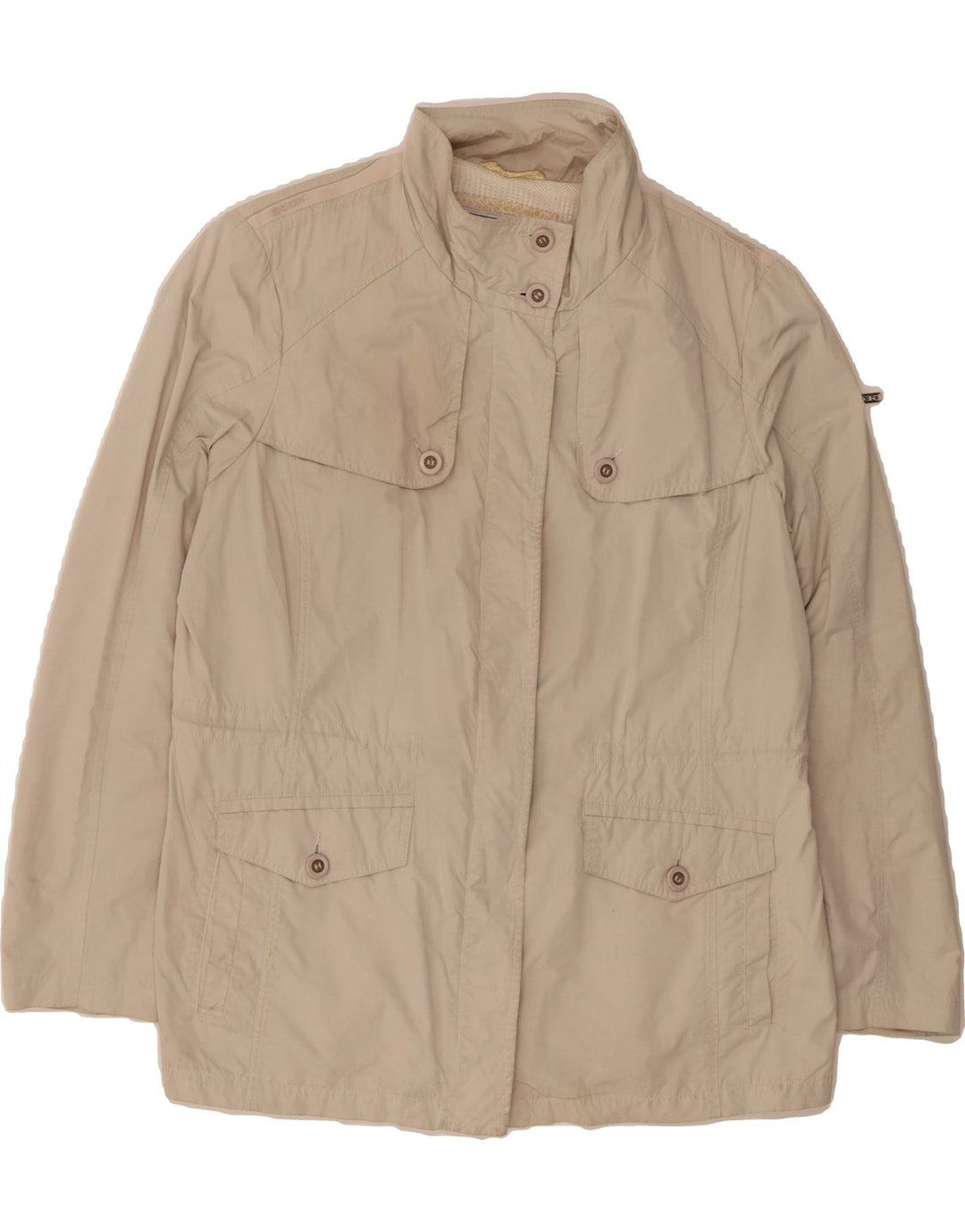 GEOX Womens Utility Jacket UK 18 XL Beige Polyester Vintage Geox and Second-Hand Geox from Messina Hembry 
