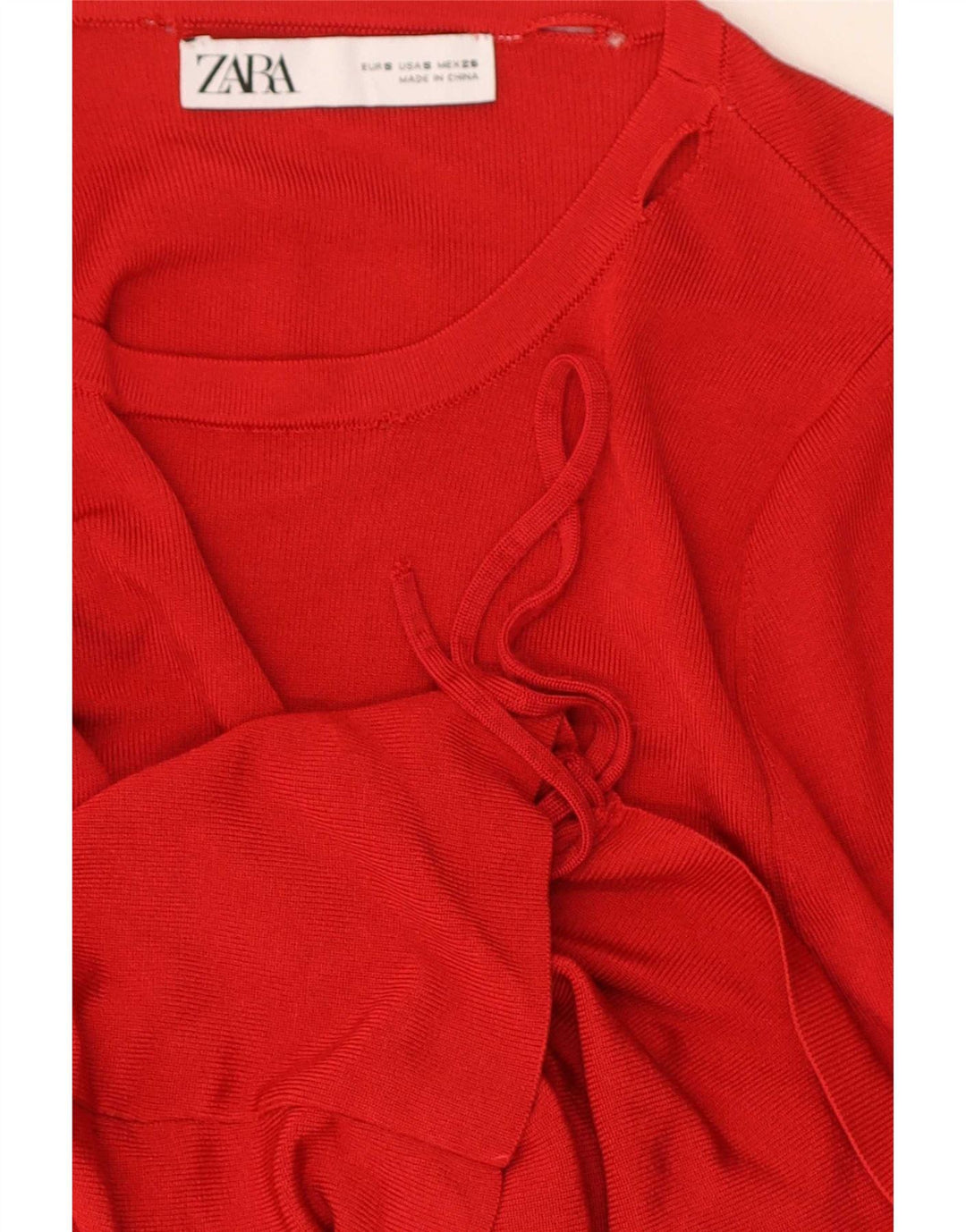Zara Damebluse Top UK 8 Lille Rød