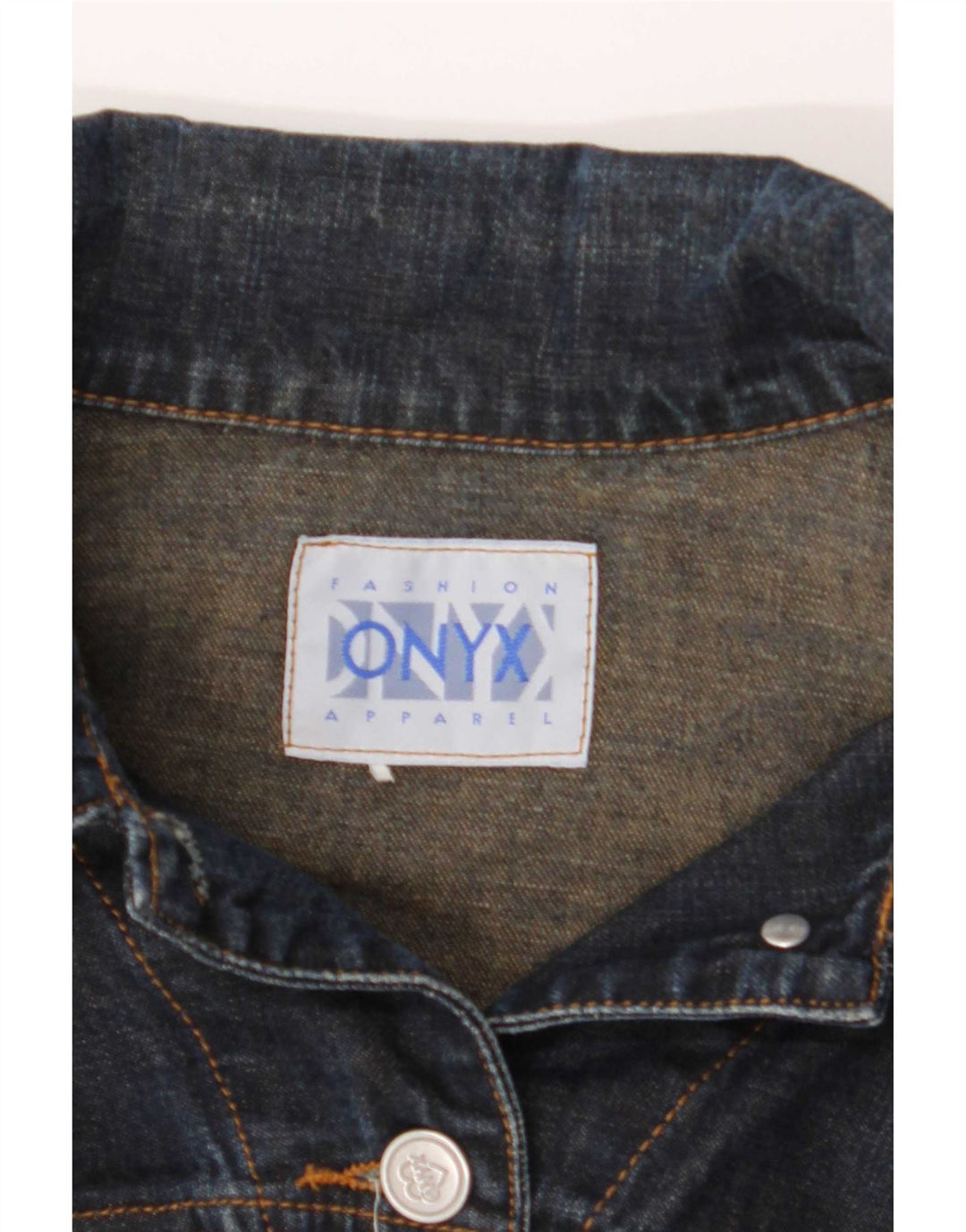Onyx Dame Denim Jacket UK 10 Small Navy Blue