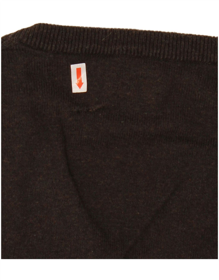 Gant Herre V-hals sweater lille brun