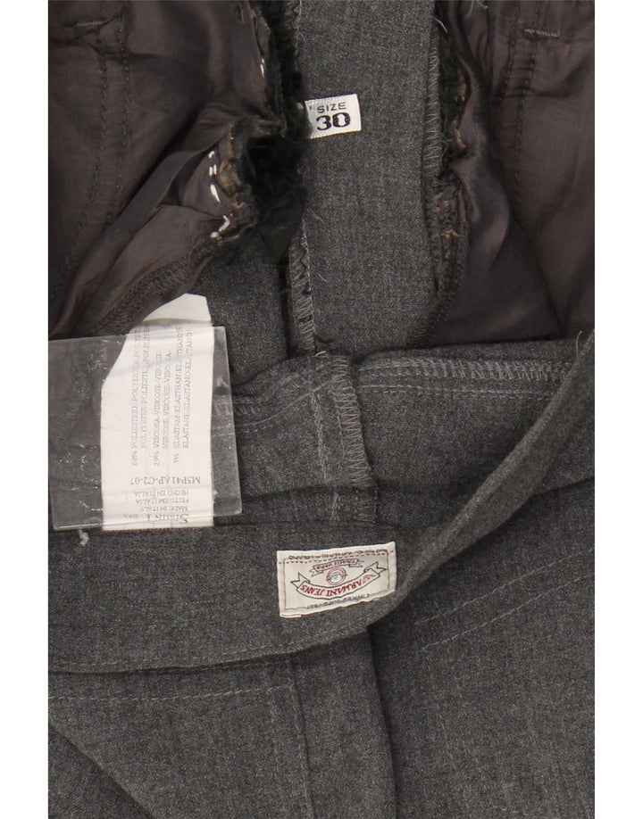 Armani Lige Casual Bukser til kvinder W30 L28 Grå Polyester