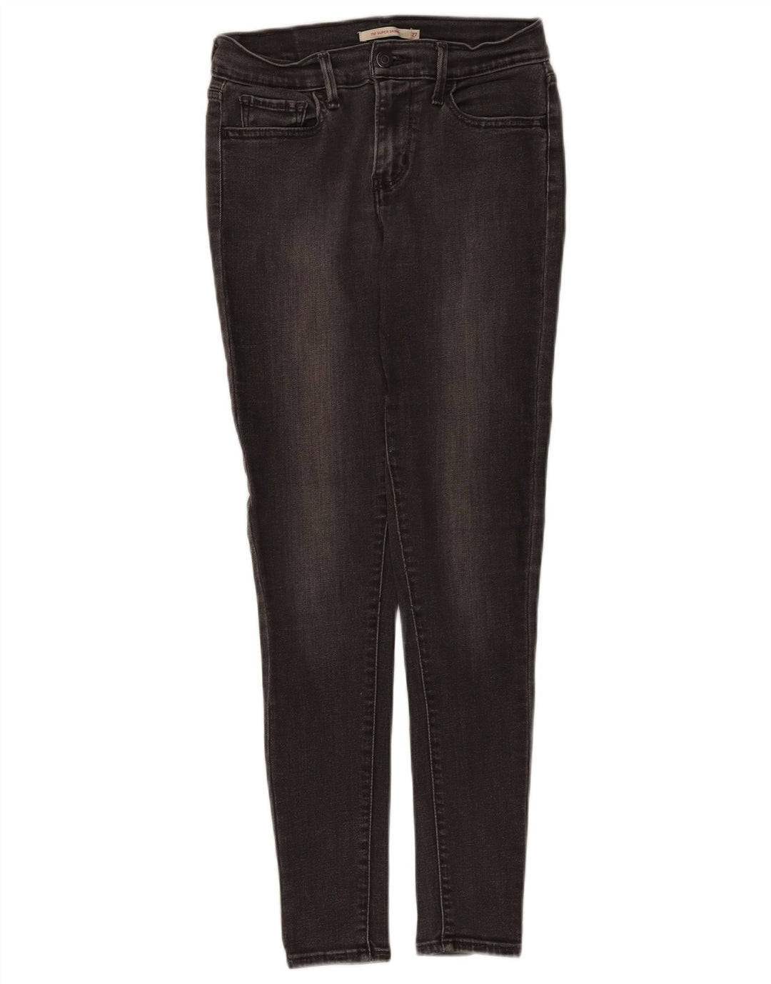 Levi's Dame 710 Super Skinny Jeans W27 L30 Sort