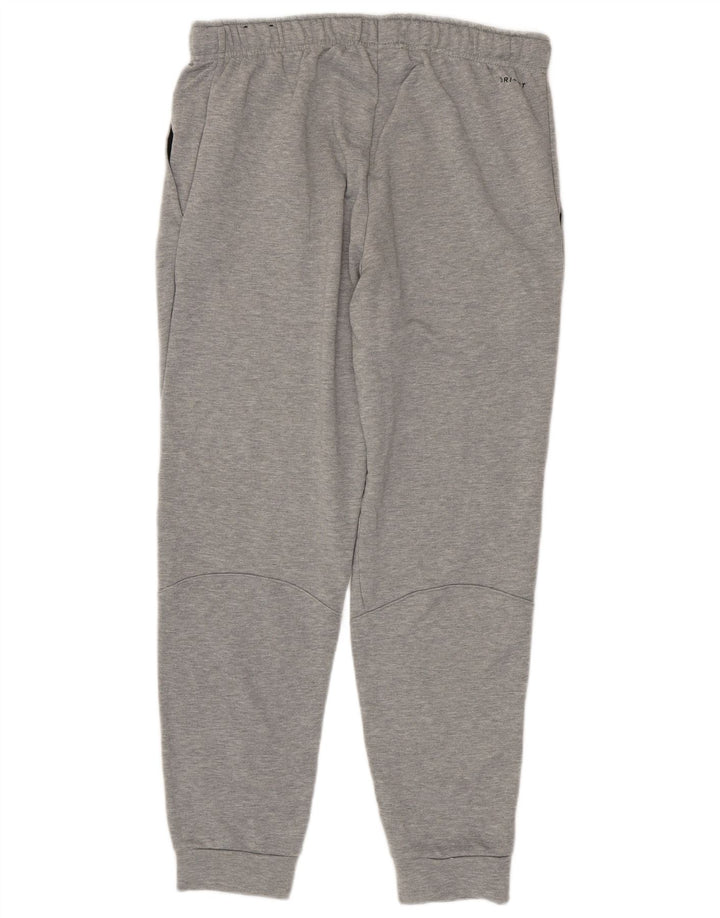 Nike Herre Dri Fit træningsdragt Bukser Joggers Large Grå Polyester