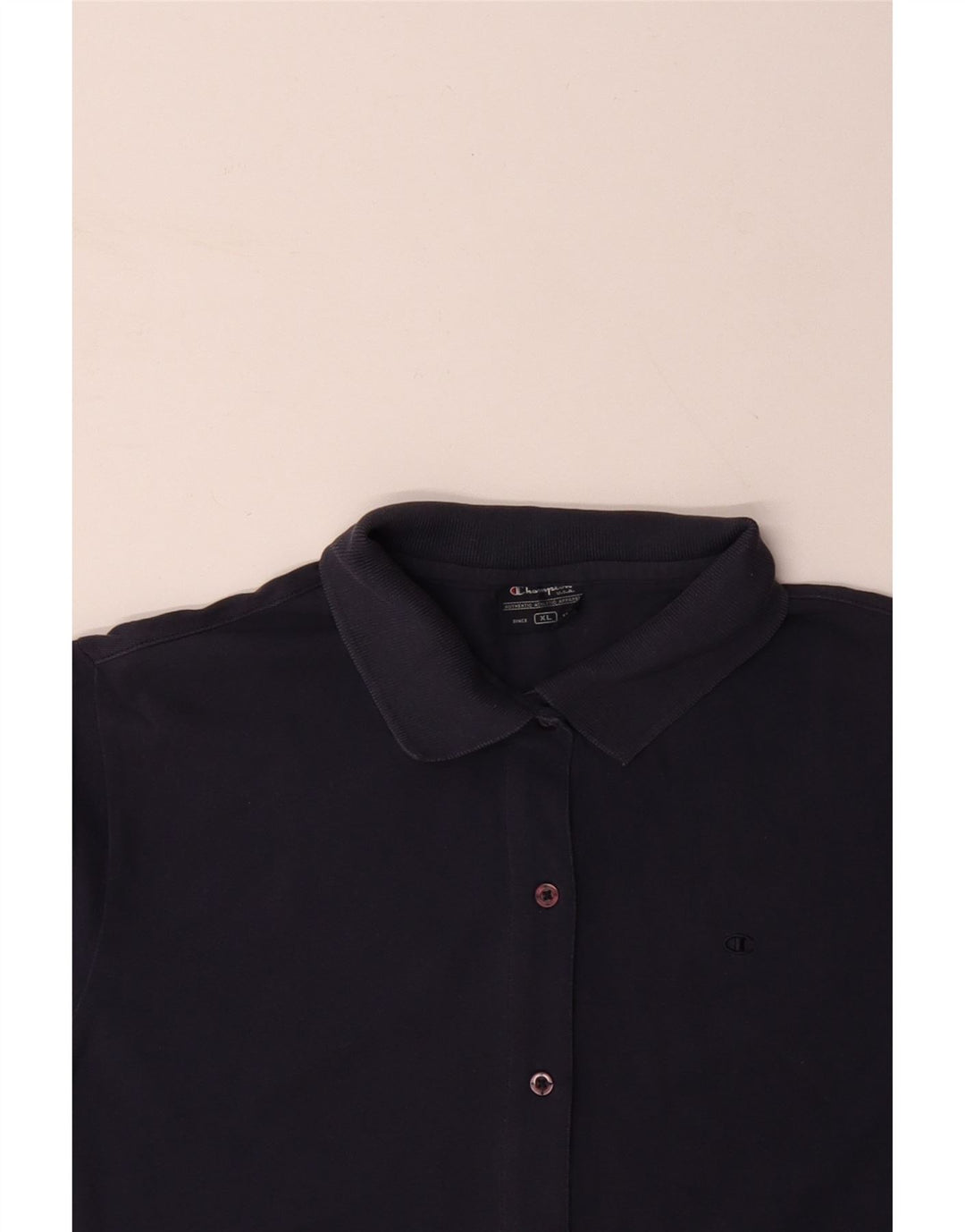 CHAMPION Kortærmet skjortebluse til kvinder UK 18 XL Marineblå