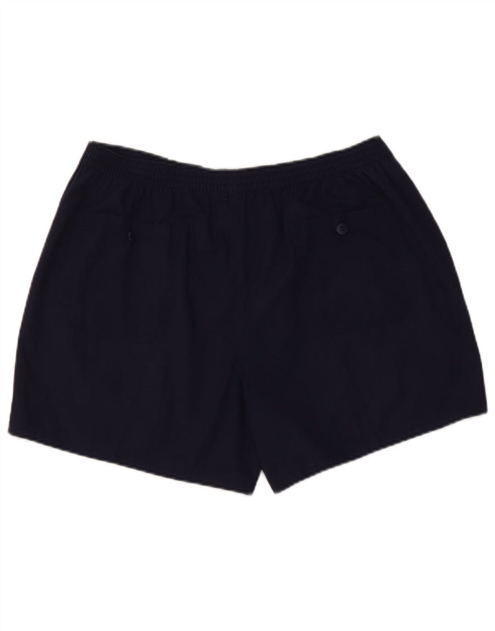 Vintage Chino Shorts til mænd W30 Medium Navy Blue Polyester