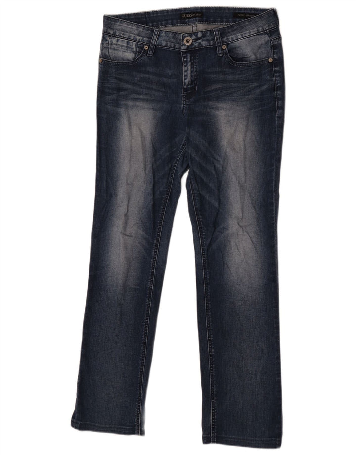 Guess Dame Nicole Straight Jeans W30 L30 Marineblå