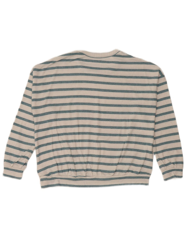 Marks & Spencer Girls sweater med rund hals 11-12 år hvid stribet