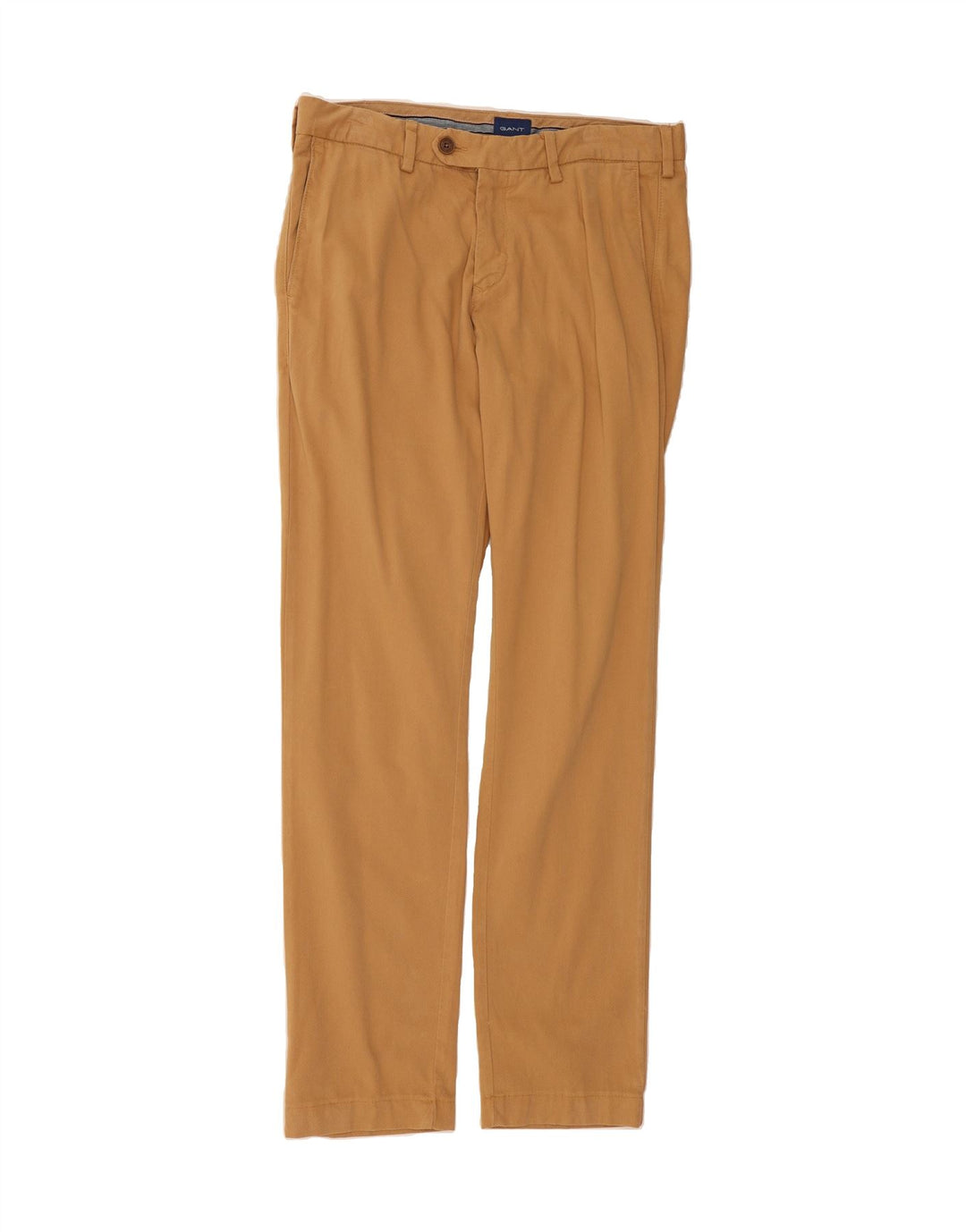 GANT Mens Slim Suit Trousers W33 L34 Brown Cotton Vintage Gant and Second-Hand Gant from Messina Hembry 