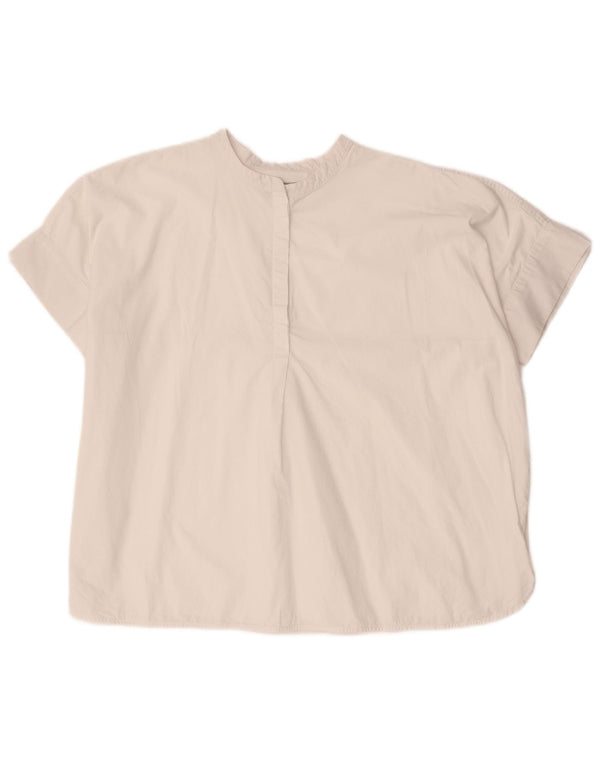 Woolrich Dame Oversized Bluse Top UK 14 Medium White