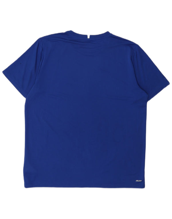 NEW BALANCE Herre T-Shirt Top XL Blå Polyester