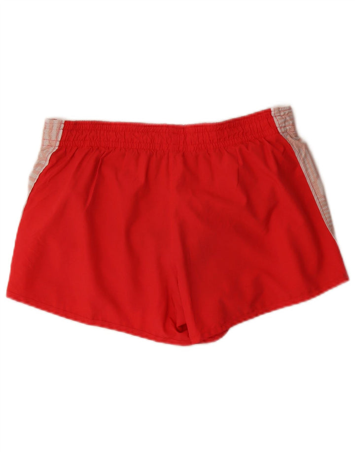Nike sportsshorts til kvinder UK 14 Medium Rød Colourblock Polyester