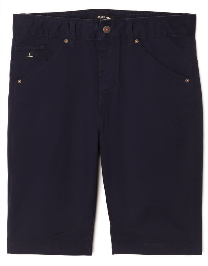 Jack & Jones Herre Chino Shorts Large W34 Navy Blue Polyester