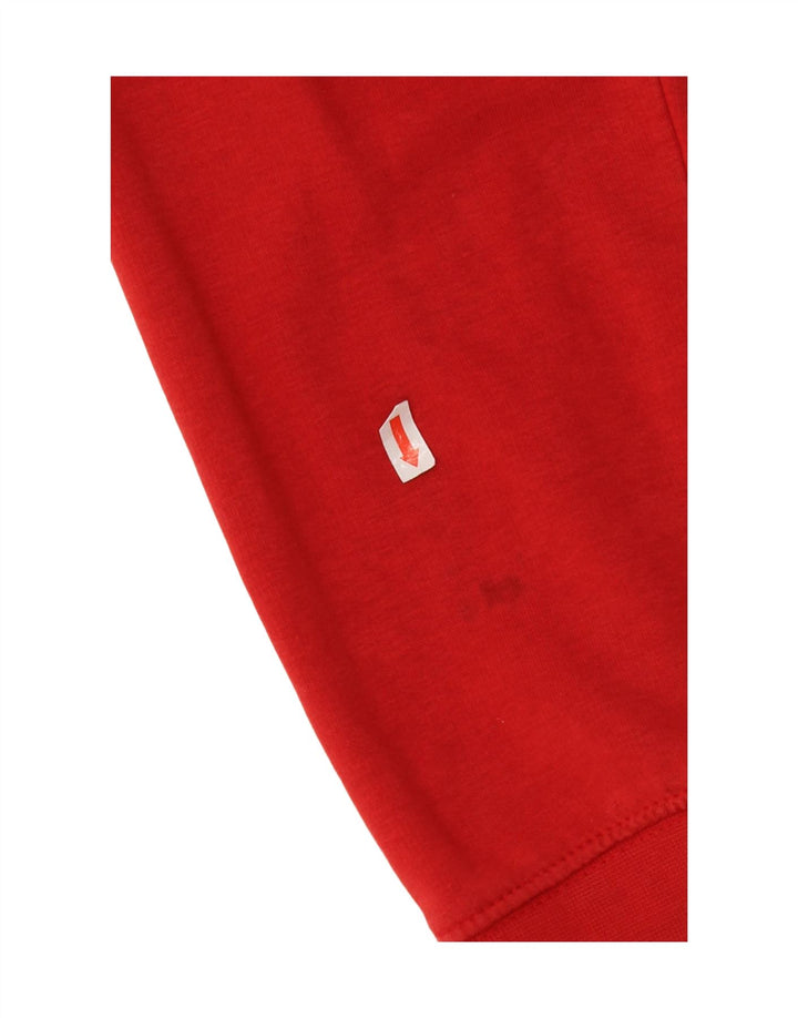 CHAMPION Mens Graphic Hoodie Jumper Medium Red