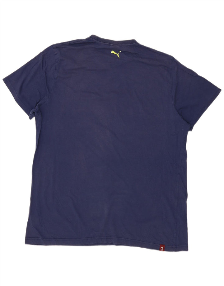 Puma Herre grafisk T-shirt top 2XL marineblå