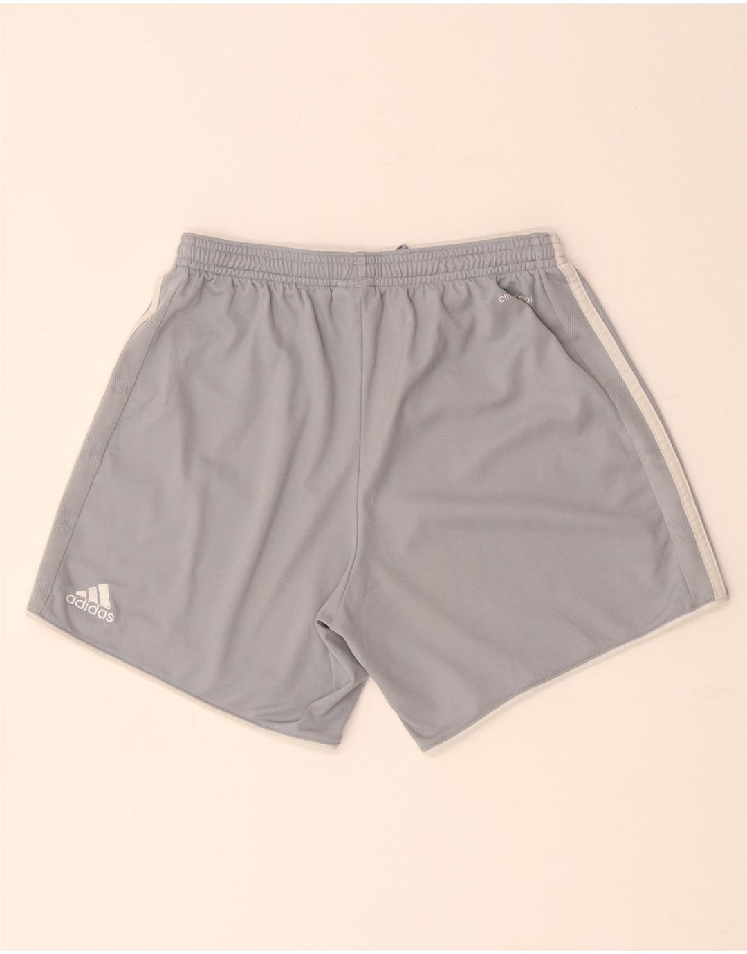 Adidas Womens Climacool Sports Shorts UK 8/10 Small Grey Polyester