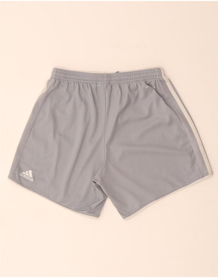 Adidas Womens Climacool Sports Shorts UK 8/10 Small Grey Polyester