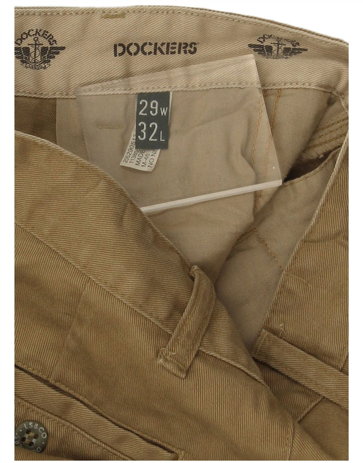 Dockers Herre Pegged Chino Bukser W29 L29 Khaki Classic