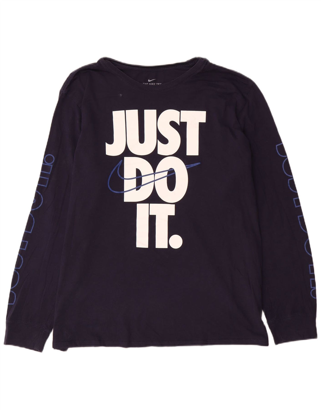 Nike Grafisk T-shirt til mænd med lang ærmer 2XL marineblå
