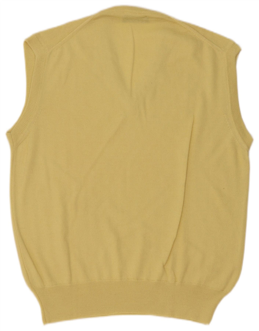 Vintage Herrevest Tank Top IT 50 Medium Gul Uld
