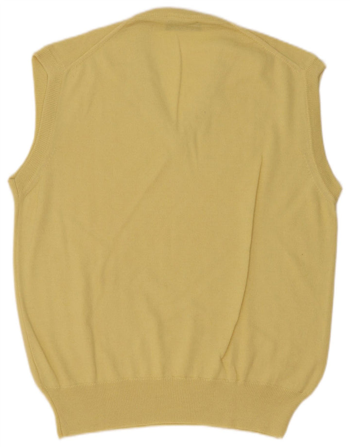 Vintage Herrevest Tank Top IT 50 Medium Gul Uld