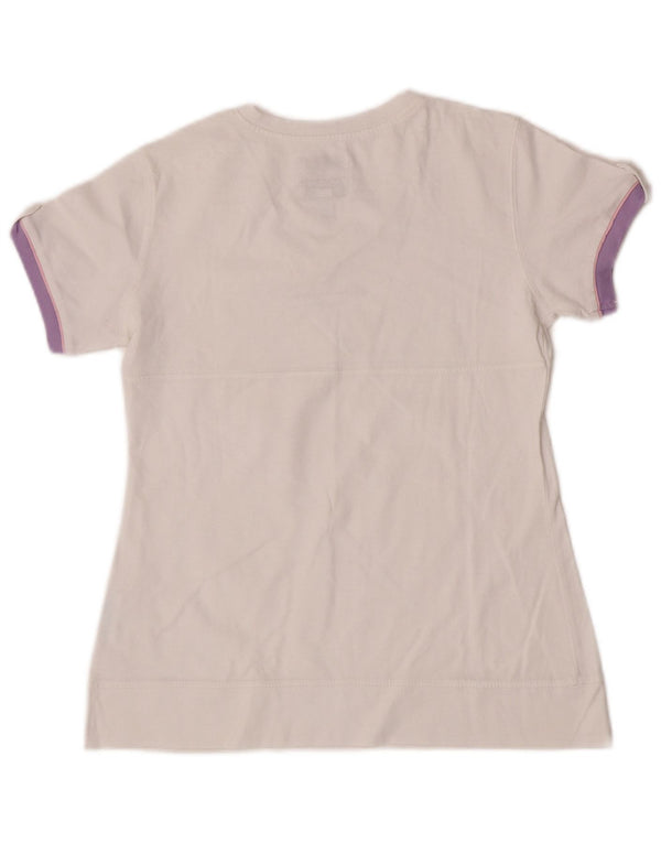 Champion Girls T-Shirt Top 11-12 År Stor Hvid Colourblock Bomuld