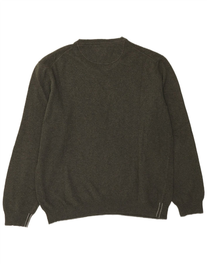 Marlboro Classics Herre Crew Neck Jumper Sweater 2XL Grøn uld